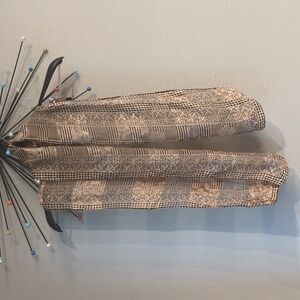 Vintage Scarf Weaved Gold Thread